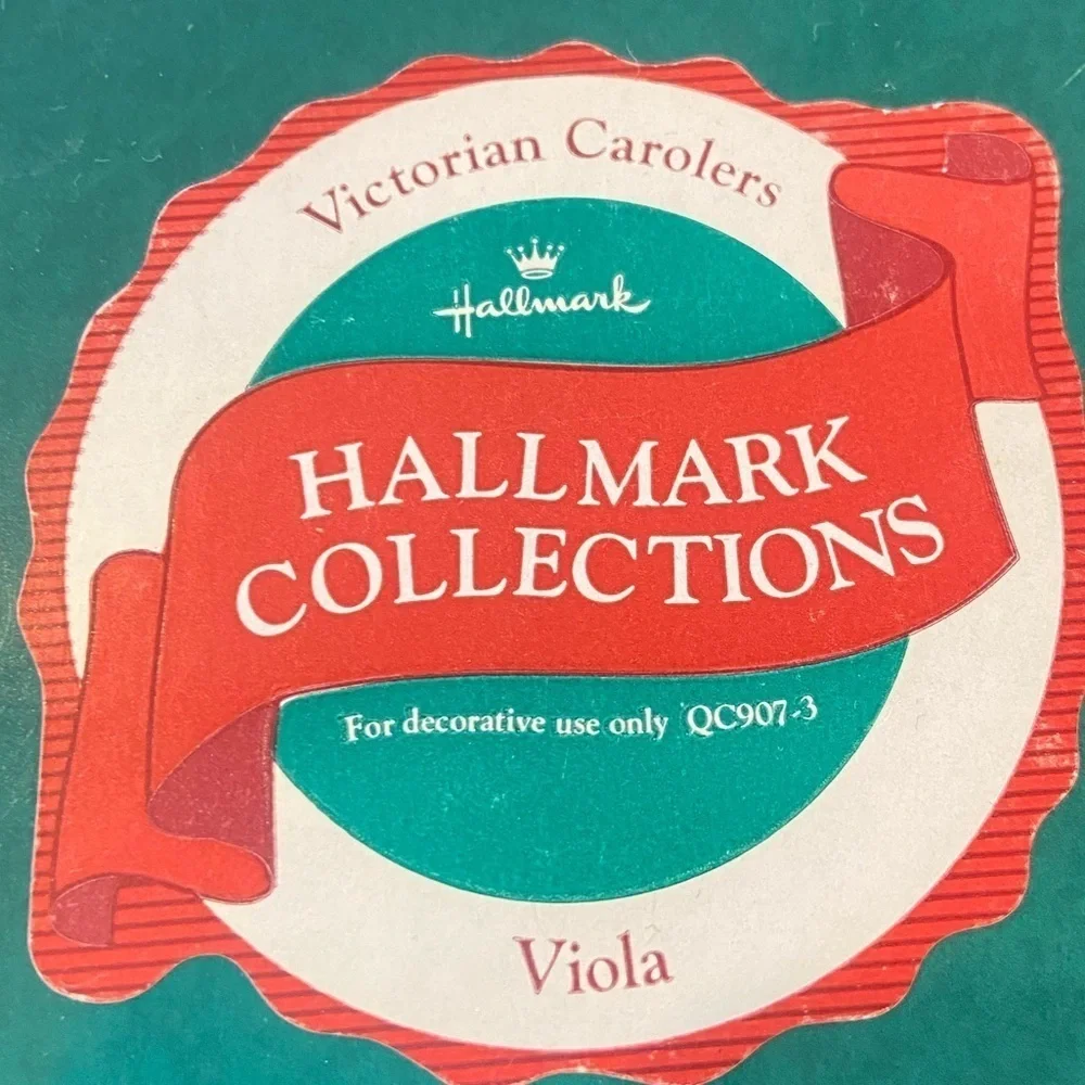 Vtg 1990 hallmark collections limited edition Victorian Carolers Viola in box